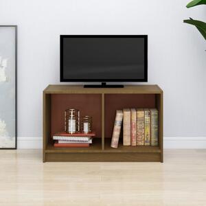 Comodă TV, maro miere, 70x33x42 cm, lemn masiv de pin