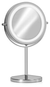 Oglinda Cosmetica cu suport, Iluminare LED, marire 7x, reglabila, 43104