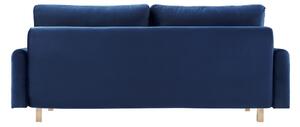 Canapea extensibilă cu spatiu depozitare Naomi catifea blue