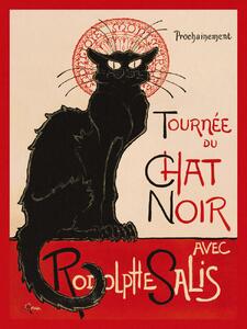 Artă imprimată Tournée Du Chat Noir in Red (The Black Cat) - Théophile Steinlen, (30 x 40 cm)