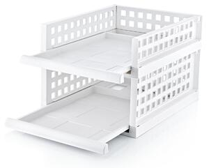 ASTOREO Raft etajat - alb - Mărimea 34 x 45 x 11,5 cm