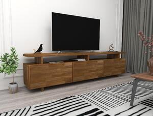 Comoda TV Verona, nuc, lemn de pin, 174x30x52 cm