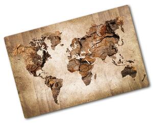 Tocător din sticlă Harta lemnului mondial