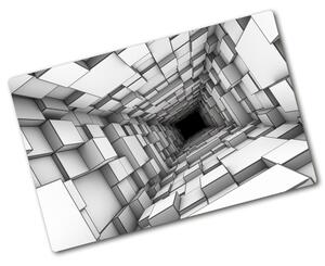 Tocător din sticlă Tunel cu cuburi