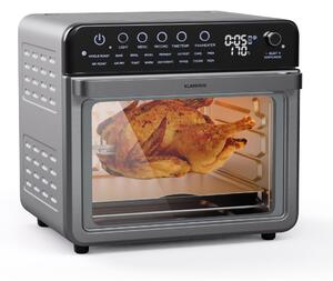 Klarstein Air Glaze, friteuză digitală cu aer cald, 2000 W, 34 l, 16 programe, încălzire superioară și inferioară
