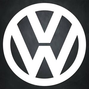 DUBLEZ | Tablou din lemn - Sigla Volkswagen
