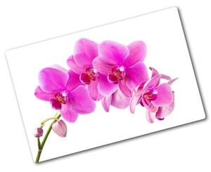 Tocător din sticlă orhidee roz