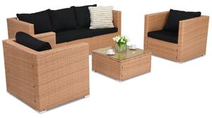 Mobilier de grădină din technorattan Roma Coffee 5 Garden Point miere