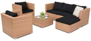 Mobilier de grădină din technorattan Roma Corner 6 Garden Point miere
