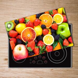 Tocător de bucătărie fructe colorate