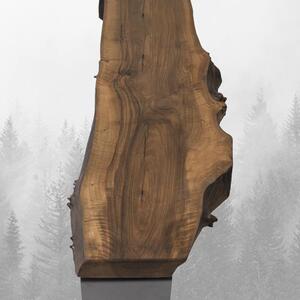 Banca Cala Small, lemn de nuc/metal, 130x40x46 cm