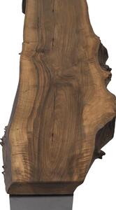 Banca Cala, lemn de nuc/metal, 193x40x46 cm