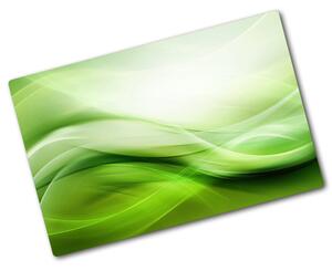Tocător sticlă fundal valuri verzi