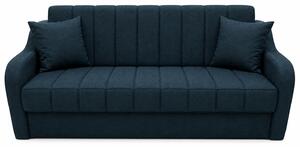 Canapea ALEX extensibila, 3 locuri, cu lada de depozitare, stofa bej, 220x90x90 Albastru inchis