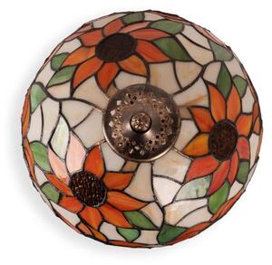 Brilagi - Lampă de masă Tiffany din vitralii SUNFLOWER 1xE27/60W/230V