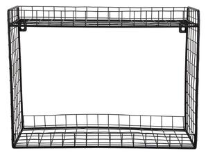 Raft negru etajat din oțel 40 cm Reja – PT LIVING