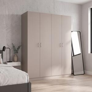 Dulap Haine 4 Usi, H200 x A50 L160cm, Culoare Casmir, Material Pal 18mm