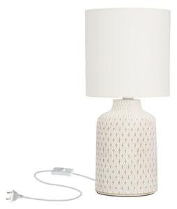 Veioză crem cu abajur textil (înălțime 32 cm) Iner – Candellux Lighting