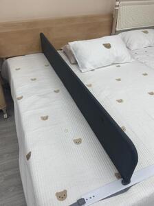 Bariera separatoare pat, L 189 x h 26 cm, Gri inchis