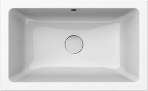 GSI Kube X lavoar 60x37 cm dreptunghiular sub blat alb luciu 8953911