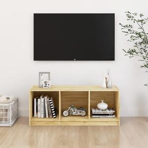 Comodă TV, 104x33x41 cm, lemn masiv de pin