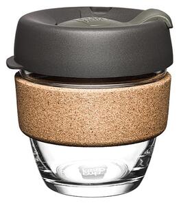 Cană de voiaj neagră/maro 227 ml Brew Cork Nitro S – KeepCup