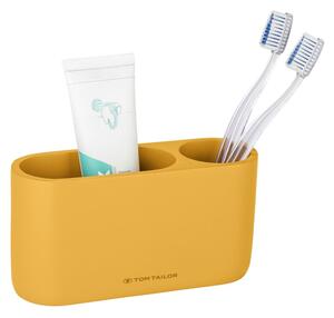 Suport pentru periuța de dinți galben muștar din polirășină Tom Tailor T-Color Bath – Wenko