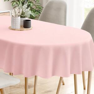 Goldea față de masă teflonată - model 103 roz - ovală 140 x 280 cm