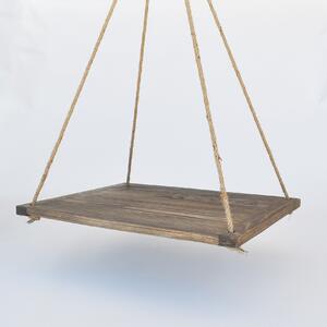 Raft suspendat GAR007, stejar, lemn molid 100%, 38x47x2 cm