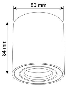 BRILAGI - Corp de iluminat tip spot MIA 1xGU10/30W/230V 84x80 mm bordo