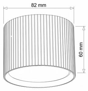 BRILAGI - Corp de iluminat tip spot STRIPY 1xGX53/15W/230V 60x82 mm bordo