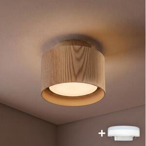 BRILAGI - Spot LED BACKLIT 1xGX53/15W/230V+LED/3W, diam. 10 cm, finisaj stejar