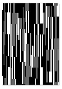 Tablou din Sticlă linii negre și albe