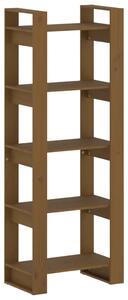 Bibliotecă/Separator cameră, maro miere, 60x35x160 cm lemn