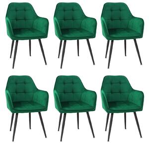 Set 6 Scaune Perla Verde