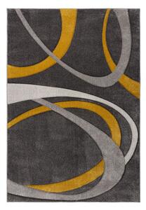 Covor galben ocru/gri 120x170 cm Elude Orb – Flair Rugs