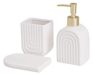 Set de accesorii de baie alb din ceramică – Casa Selección