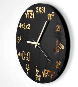 Ceas de perete CLO002, negru, placaj, 33x2x33 cm