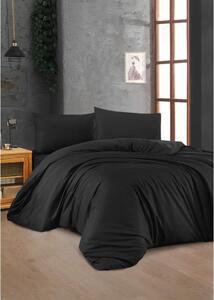 Lenjerie de pat neagră din bumbac pentru pat de o persoană 140x200 cm – Mijolnir