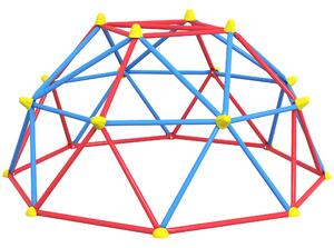 Outsunny Cadru de catarat, Jungle Gym, Turn geometric de catarat in aer liber cu rama din otel rezistenta la rugina | Aosom Romania