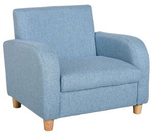 HOMCOM Scaun pentru Camera Copiilor în Material Textil Max. 65 kg 49x45x44cm Albastru | Aosom Romania