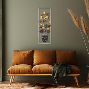 Decoratiune perete Alder - 077, multicolor, metal 100%, 32x90 cm