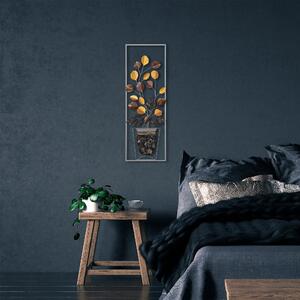 Decoratiune perete Alder - 077, multicolor, metal 100%, 32x90 cm