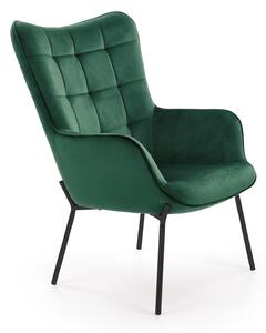 Fotoliu Houston 868, Verde închis, Tapiterie, 97x71x79cm, 10.5 kg