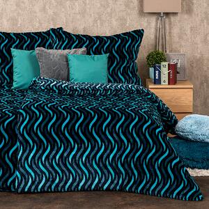 Lenjerie de pat din micro-flanelă 4Home Wave, 140 x 220 cm, 70 x 90 cm