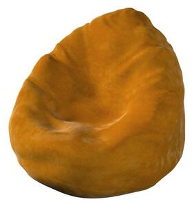 Fotoliu bean bag portocaliu Posh Velvet - Yellow Tipi