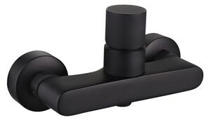 Robinet de duș cu buton Mexen Royo One, negru, 72241-70