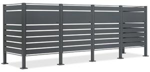 Carcasă pentru 4 pubele de 120l sau 240l Halen CoverTech antracit