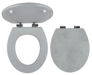 Novaservis - Scaun WC, MDF cu imprimeu, balamale metal-crom, WC/SOFTSTONE1