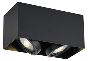 Spot modern negru montat la suprafață, incl. LED dimabil cu 2 lumini - Dionysos